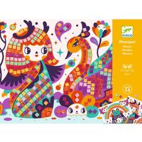 Kūrybinis rinkinys-mozaika - Kokeshi, DJECO DJ08904