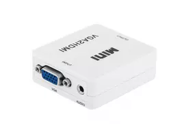 RoGer VGA į HDMI vaizdo signalo keitiklis (+garsas) / balta