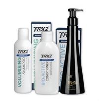 TRX2 Rinkinys Plaukams „Volumising“ su giliai drėkinančia ir maitinančia „Argan & Keratin“ plaukų kauke