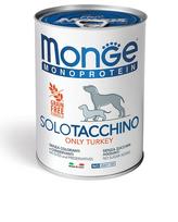Monge Monoprotein Solo kalakutienos konservai šunims, 6x400 g