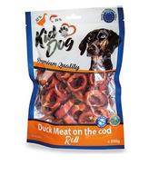 Kiddog Roll antienos ir menkės žiedai šunims, 250 g