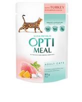 Optimeal konservai katėms su kalakutiena moliūgų padaže, 85 g