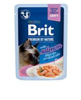 Brit Premium Delicate Sterilised Salmon in Gravy konservai katėms, 85 g