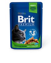 Brit Premium Chicken Sterilised konservai katėms su vištiena, 100 g