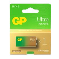 GP Battery ALKALINE BATTERY 6LR61 9V GP ULTRA, 1 Piece.