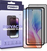FoneKit Privacy+ Full Cover - Armor Case, Samsung Galaxy S25 Edge (2.5D Full Cover Privacy Glass)