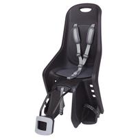 Polisport Bubbly Maxi Plus FF 26-28" vaikiška kėdutė dviračiui ant rėmo | Black - Dark Grey
