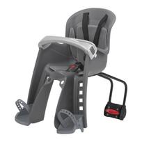 Polisport Bilby Junior FF 26-28" vaikiška kėdutė dviračiui ant rėmo | Dark Grey - Silver
