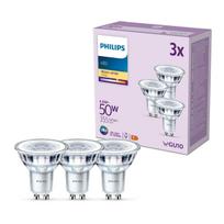 Signify Philips LED classic Lampa 50W GU10 Ciepła biel 355lm Sidabrinė 3er P