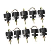 10x Elektrinio piemens izoliatoriai, įsukami, daugiafunkciniai, tvorai, žemės ūkiui