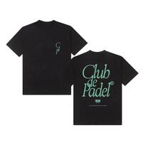 Padelio klubo 'Retro' marškinėliai --Aukščiausios klasės prabanga skirta ir vyrams, ir moterims Viršutinis drabužis Y2k 100% medvilnės T-shirt Nemokamas pristatymas High Street S