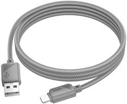 USB A tipo į „Lightning“ tipo laidas Hoco 2,4A, 1 m, X113, pilka
