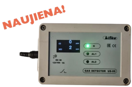 Dujų detektorius US-09-CO2-NO2