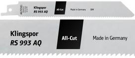 Tiesinio pjūklo pjūkleliai KLINGSPOR RS 993 AQ, 150x19x0,9 mm, universalūs