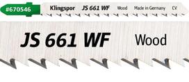 Pjūkleliai siaurapjūkliui KLINGSPOR JS 661 WF, 100x8x1,45 mm, medienai