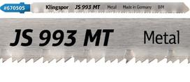 Pjūkleliai siaurapjūkliui KLINGSPOR JS 993 MT, 132x8x1 mm, metalui