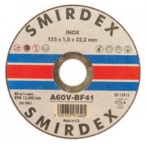 Nerūdijančio plieno pjovimo diskas SMIRDEX 914 Inox A60V-BF41, 125x1.0x22.23