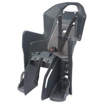 Polisport Koolah CFS 26-28" vaikiška kėdutė dviračiui ant bagažinės | Dark Grey - Silver