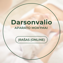 DARSONVALIO aparato mokymai kosmetologams (procedūros demonstracija su modeliu) ĮRAŠAS