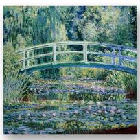 Reprodukcija „Vandens lelijos ir japoniškas tiltelis“, Claude Monet (1899)