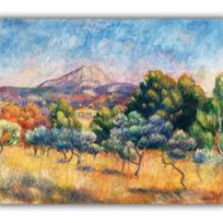 Reprodukcija „Šventosios Viktorijos kalnas“, Pierre-Auguste Renoir