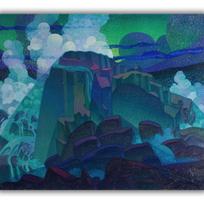 Reprodukcija „Uola jūroje“, Raymond Jonson (1922)