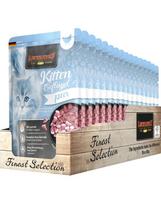 LEONARDO Finest Selection Kitten kačiukų ėdalas be grūdų su paukštiena 16 x 85 g