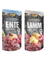 BELCANDO Finest Selection Antis, ryžiai ir spanguolės + Aviena, bulvės ir spanguolės 24x125 g