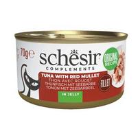 SCHESIR Complements Tuna with red mullet in jelly - šlapias kačių maistas - 70g