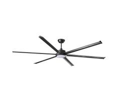 FARO 34207-130-LED Reguliuojamas lubinis ventiliatorius ROTTERDAM XXL LED/32W/230V juoda d.250 cm+VP
