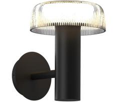 Zuma Line WT33111 - LED saulės sieninė lempa BLUET LED/2,5W/2000mAh IP44 juoda