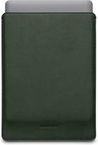 Woolnut Leather sleeve protective pocket for 13-inch MacBook Pro  AND  Air, green (WNUT-MBP13-S-546-GN)