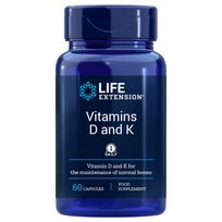 Vitamins D & K Maisto papildas Vitaminas D ir K 60 kapsulių