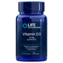 Vitaminas D3, 3000 TV Maisto papildas 120 kapsulių