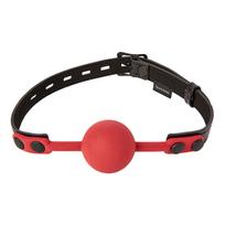 Burnos kaištis Sportsheets Saffron Ball Gag, raudonas