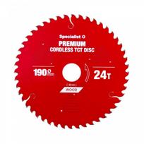 SPECIALIST+ pjovimo diskas Cordless 190x24Tx30mm