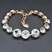 Apyrankė moterims DiamondSky „Vaivorykštė II“ su Swarovski kristalais