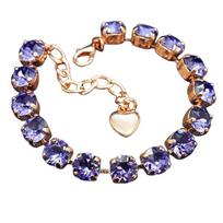 Apyrankė moterims DiamondSky „Classic (Tanzanite)“ su Swarovski kristalais