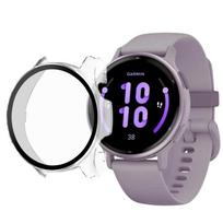 Apsauga, suderinama su Garmin Vivoactive 5 - Kietas dėklas išmaniajam laikrodžiui, permatomas dėklas, grūdintas stiklas Phonillico®