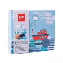 Apli Kids lipdukų žaidimas LAIVAS