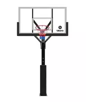 Įbetonuojamas krepšinio stovas Bilaro Tuscon 152x90cm, 10mm grūdintas stiklas + apsauga