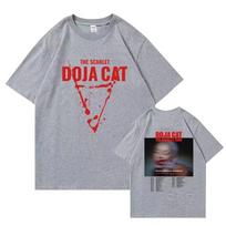 Hot Scarlet Doja Cat Hoodie Hip Hop Music T-Shirts Man Woman Clothes O-Neck Short Sleeve Shirts High Quality Cotton Summer S