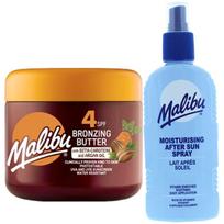 Malibu SPF4 300ml tanning accelerator + spray balm after tanning 200ml