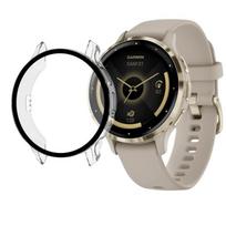 Apsauga, suderinama su Garmin Venu 3S 41mm - Kietas išmaniojo laikrodžio dėklas skaidrus dėklas grūdintas stiklas ekranas Phonillico®
