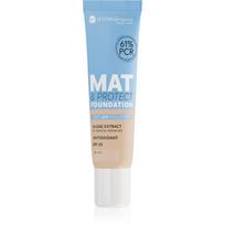 Bell Hypoallergenic Mat & Protect ilgai išliekantis matinio efekto makiažo pagrindas SPF 25 atspalvis 02 Ivory 30 g