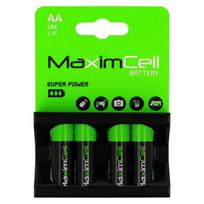 MaximCell šarminės baterijos LR6 AA, 4 vnt.