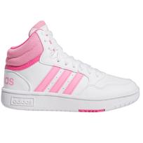 Jaunimui skirti aukšti sportiniai batai Adidas IG3716 Hoops 3.0 Mid rožiniai r. 38 ⅔ rožinė