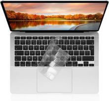 Klaviatūros apsauga Macbook Pro 14 (14,2) Pro 16 (16,2) Air 13 (13,6) - Silikoninė skaidri klaviatūra AZERTY EU išdėstymas Phonillico