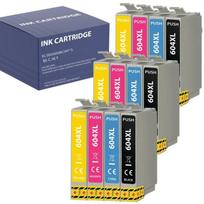 Rašalo kasetė - Epson - 604XL - 12 vnt. pakuotė - Juoda, Žalsvai mėlyna, Purpurinė, Geltona - Suderinama su WF-2950, XP-4200