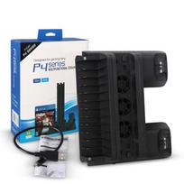 Skirta PS4 SLIM PRO valdikliams įkroviklio įkrovimo stoties aušinimo ventiliatoriaus aušintuvo stovas juoda